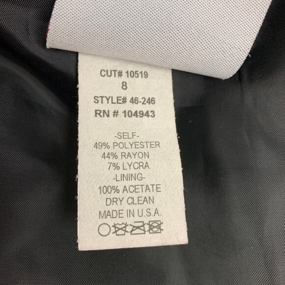 VERONIQUE YOUNG Size 8 Black Polyester Blend Ruffled Evening Long Skirt - Picture 4 of 5